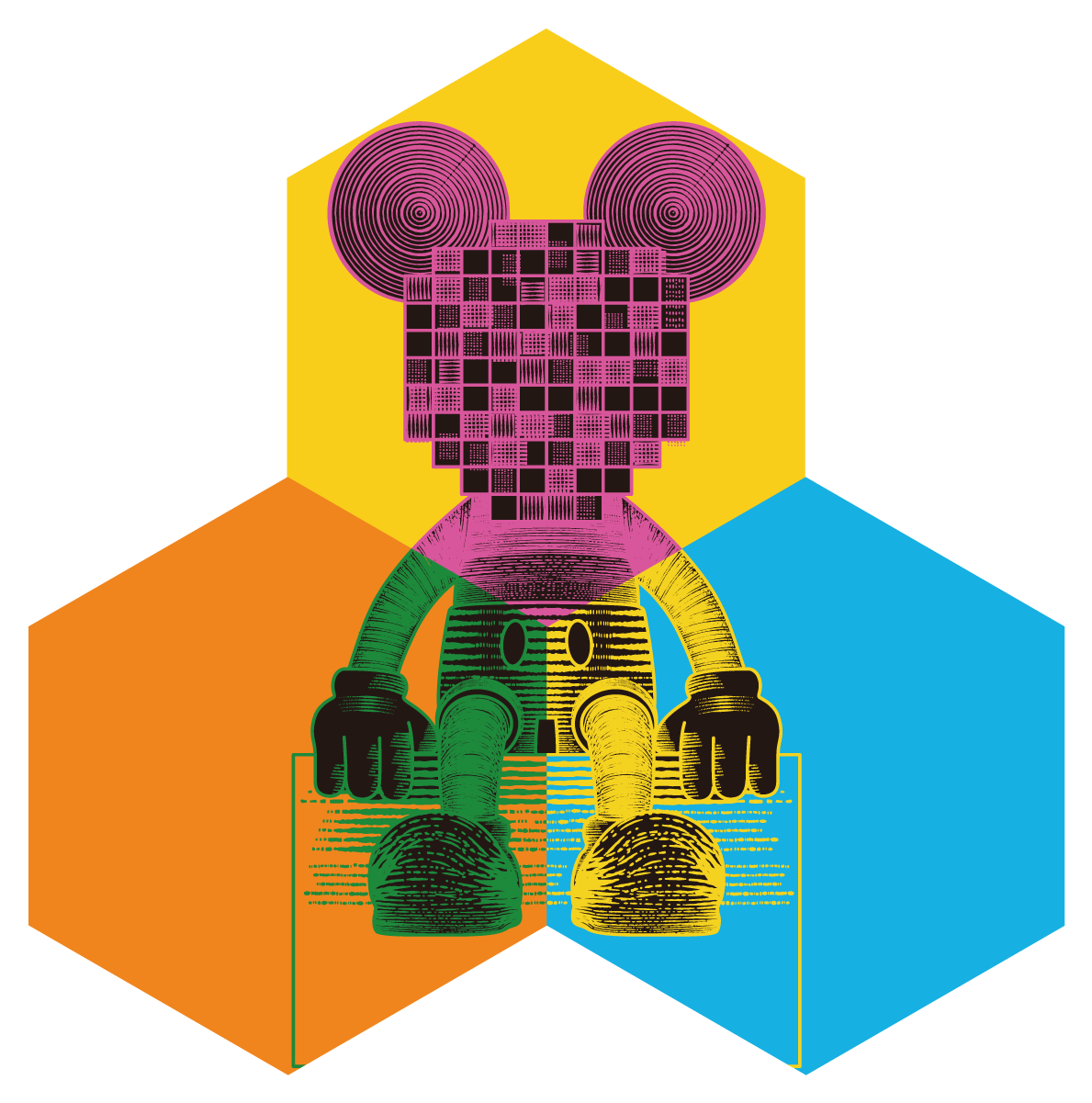 Nanoleaf(ナノリーフ) Mosmark Limited Edition ヘキサゴン スターターパック 3枚入り 簡単取付 1680万色 RGBCWマルチカラー スマートライト ゲーミングライトパネル インテリア NF042K04-3HXM