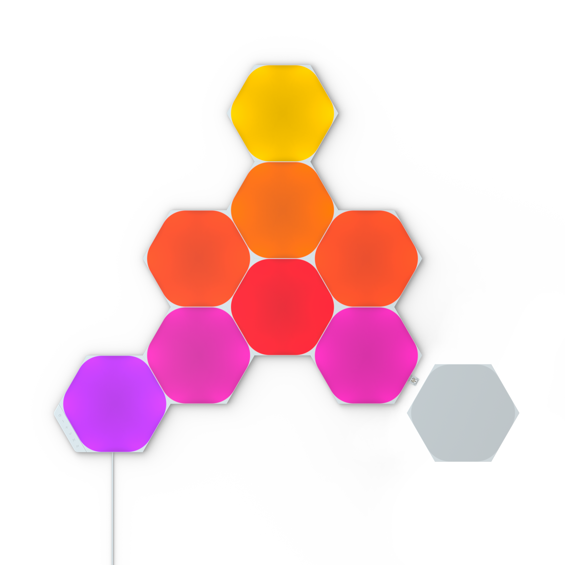 Nanoleaf Shapes | Hexagon Starter Kit » Touch Smart Lighting